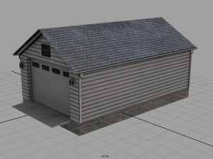 detached garage 3D मॉडल