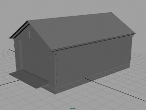 detached garage 3D मॉडल