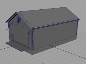 detached garage 3D मॉडल