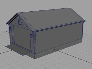 detached garage 3D Model
