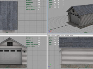 detached garage 3D मॉडल