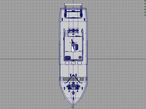 fish boat Model 3D