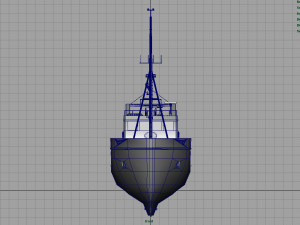 fish boat Model 3D