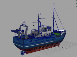 fish boat 3D Model