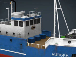fish boat 3D Model