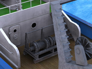 fish boat Model 3D