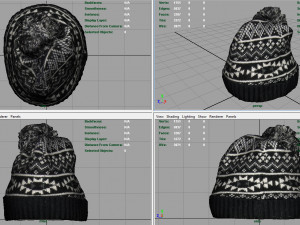winter hat 3D 모델