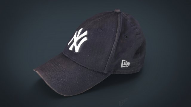 baseball cap 2 Model 3D .c4d .max .obj .3ds .fbx .stl .blend 