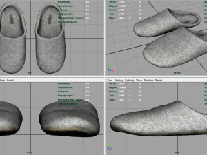 pantofole da casa 3 Modello 3D