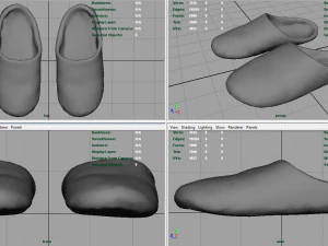 pantofole da casa 3 Modello 3D