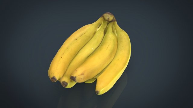 bananas 3D Модель .c4d .max .obj .3ds .fbx .stl .blend 