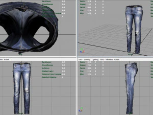 рвані джинси 3D Модель