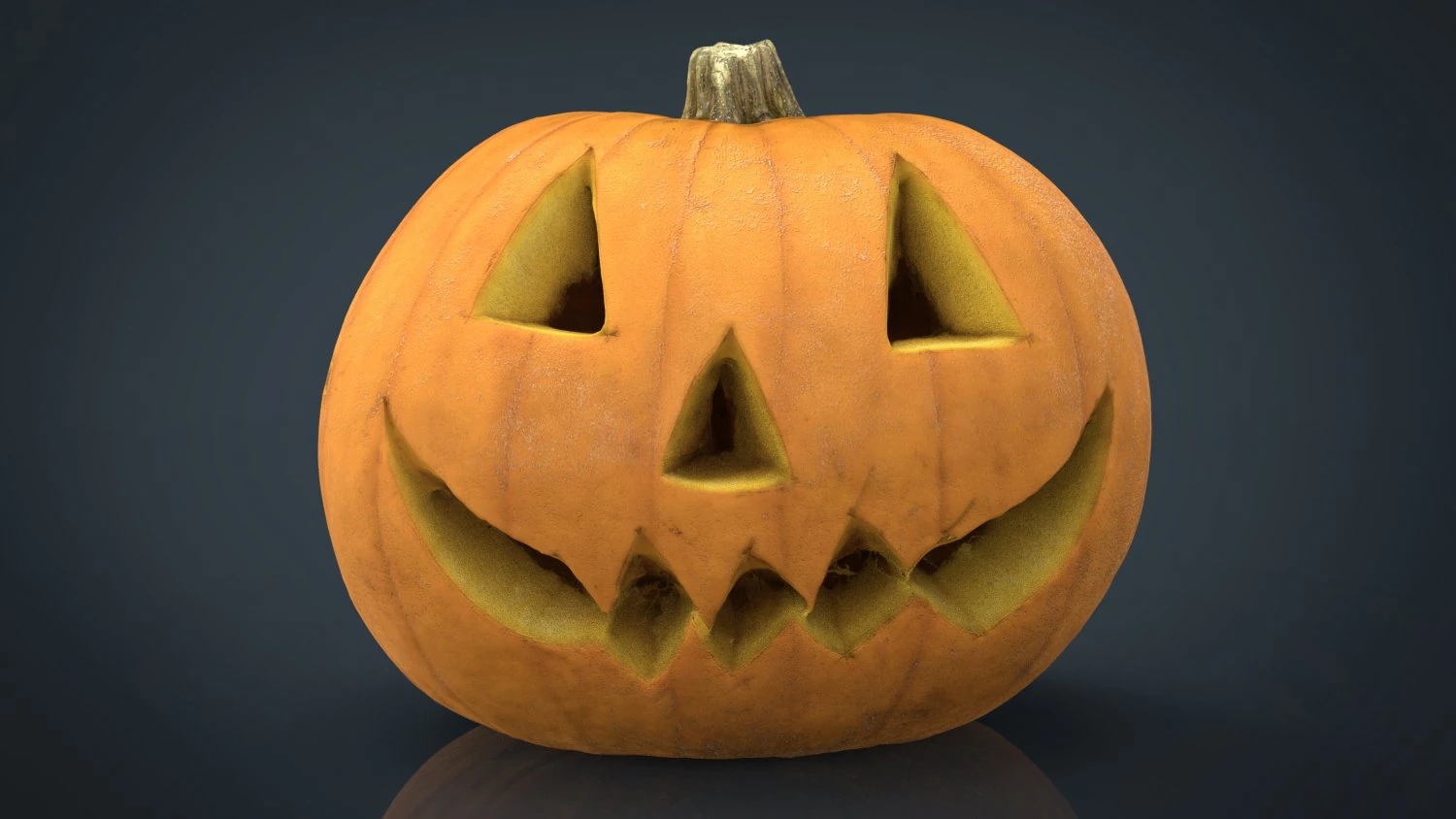 realistic halloween pumpkin 3D Model .c4d .max .obj .3ds .fbx .stl .blend 