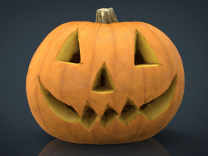 realistic halloween pumpkin Modelo 3D