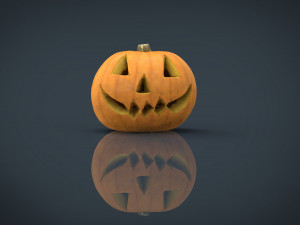 realistic halloween pumpkin Model 3D