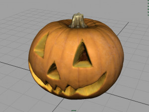 realistic halloween pumpkin Model 3D