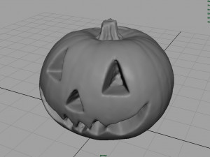 realistic halloween pumpkin Model 3D