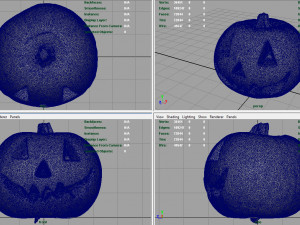 realistic halloween pumpkin Model 3D