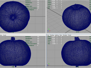 realistic pumpkin Modello 3D