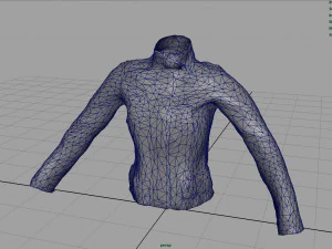 women jacket blue 3D Model