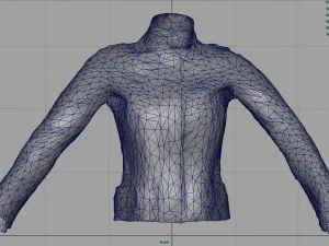 women jacket blue 3D Model