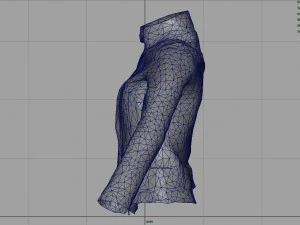 women jacket blue 3D Model