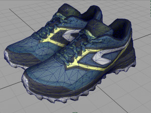 hiking shoes 2 3D Model