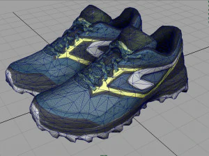 hiking shoes 2 3D Model