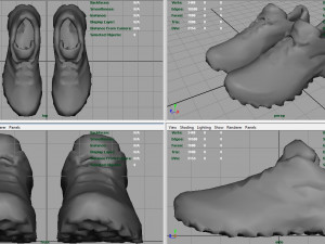 hiking shoes 2 3D Model