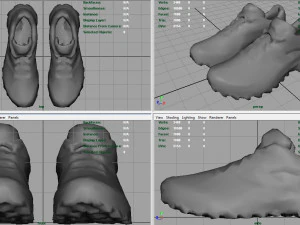 hiking shoes 2 3D Model