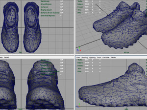 hiking shoes 2 3D Model