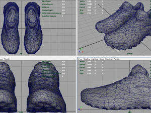 hiking shoes 2 3D Model