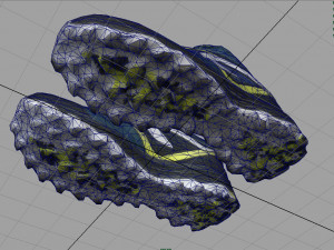 hiking shoes 2 3D Model