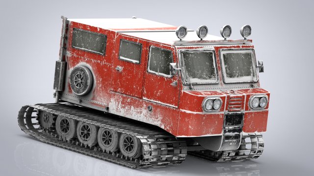 snowcat Modello 3D .c4d .max .obj .3ds .fbx .stl .blend 