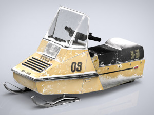snowmobile Model 3D