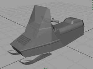 スノーモービル 3Dモデル
