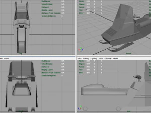 スノーモービル 3Dモデル