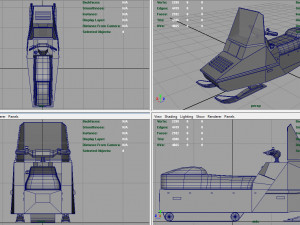snowmobile 3D Модель