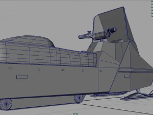 スノーモービル 3Dモデル