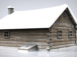 cabin log 3D 모델