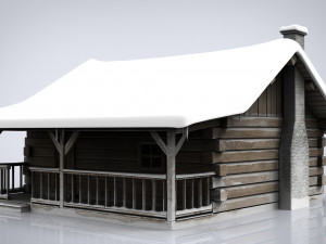 cabin log 3D 모델