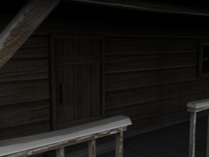 cabin log 3D 모델