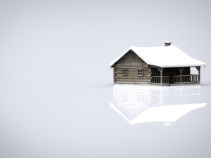 cabin log 3D 모델