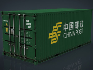 china post container 3D Model