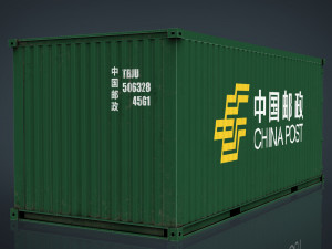 china post container Modello 3D