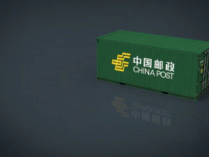cont&ecirc;iner de correio da china Modelo 3D