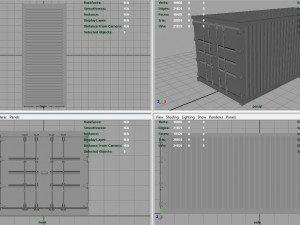 china post container Modello 3D