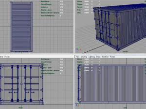 cont&ecirc;iner de correio da china Modelo 3D