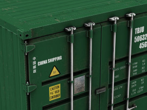 china post container Modello 3D