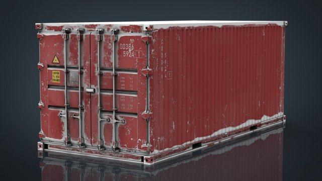 container red 3D मॉडल .c4d .max .obj .3ds .fbx .stl .blend 